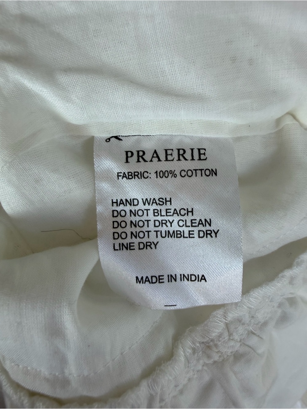 NWT Praerie White Eyelet Lace 100% Cotton Mini Dress size XS - Picture 7 of 7